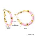 Damen Creolen mit farbigen Akzenten und hochwertiger Goldplattierung Shop Nory