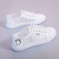 Damen Sneakers mit eleganter Häkeloptik und bequemem Innenfutter Shopnory