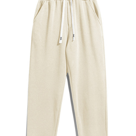 Damen Taillierte Fleece-Jogginghose mit hohem Komfortbund, Kordelzug & Seitentaschen Shop Nory