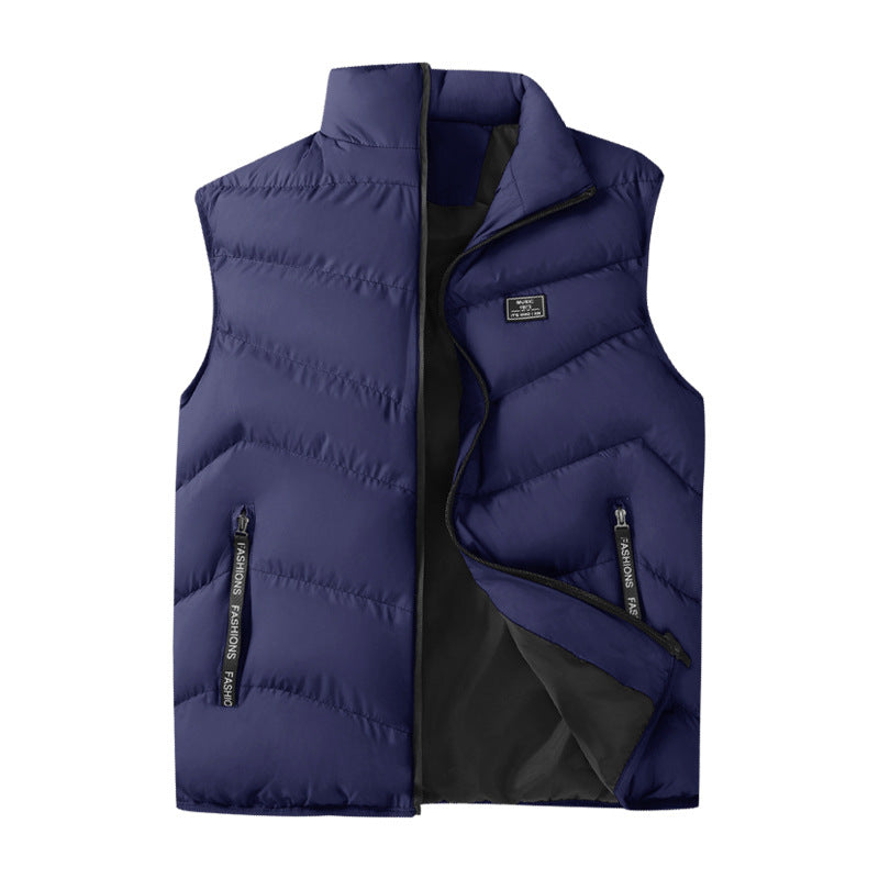 Herren Leichte gesteppte Thermoweste mit Chevron‑Steppung hochschließendem Stehkragen und windabweisender Innenlage Shop Nory