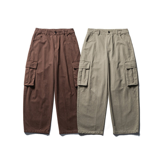 Herren Weite Cargo-Hose aus Baumwollmix mit großen Klappentaschen und relaxed Fit Shop Nory