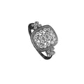 Damen Funkelnder Ring mit kunstvollem Design und luxuriösem Kristallbesatz Shop Nory