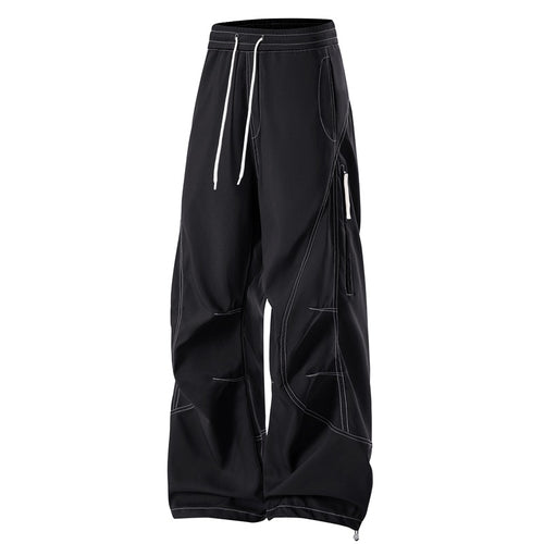Herren Baggy Cargohose mit Elastikbund, Multifunktionstaschen und verstellbarem Saum Shop Nory