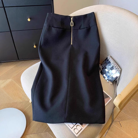 Damen Eleganter Bleistiftrock mit Reißverschluss Shop Nory