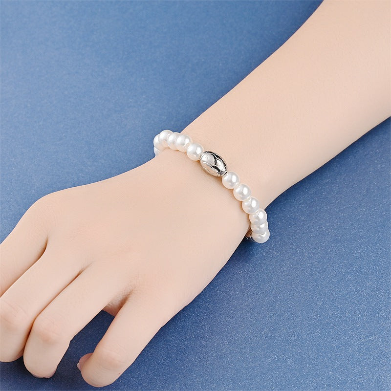 Damen Perlarmband mit hochwertigem Silberverschluss Shop Nory