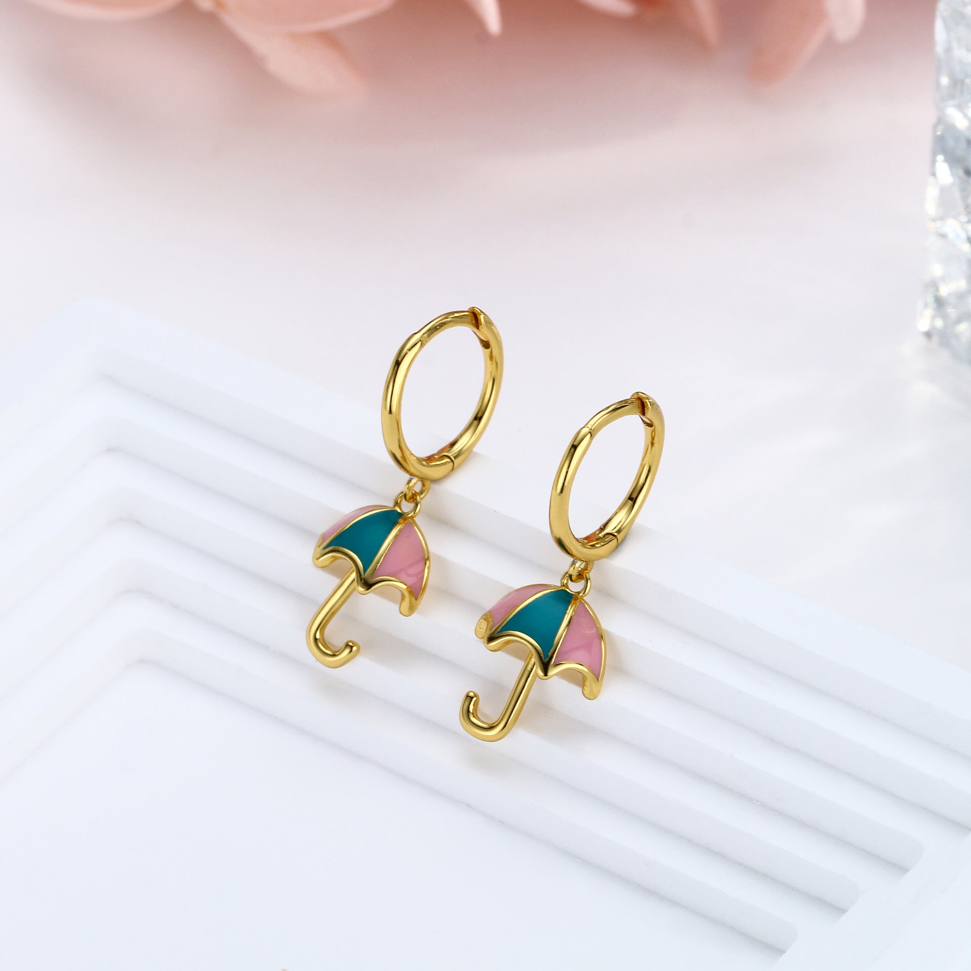 Damen Ohrhänger im stilvollen Regenschirm-Design aus 925 Sterling Silber Shop Nory