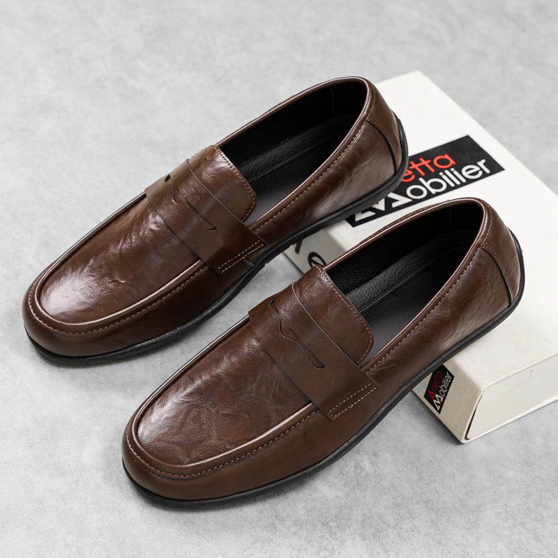 Herren Elegante Mokassins mit feinen Detailnähte Shop Nory