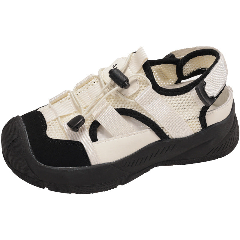 Damen Sportliche Sandalen mit atmungsaktiver Oberfläche und elastischem Schnürsystem