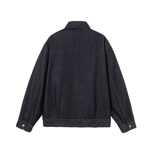 Herren Oversize Denim-Blouson mit durchgehendem Reißverschluss Shop Nory