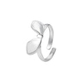 Damen Offener Ring mit kunstvollem Blattdesign Shop Nory