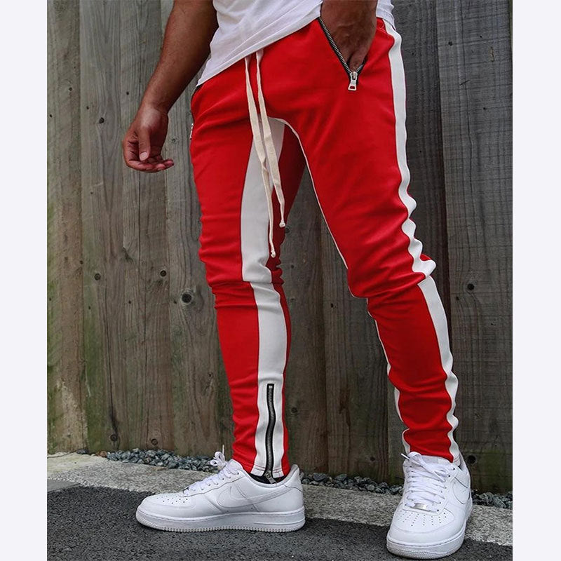 Herren Sportliche Slim-Fit Jogginghose mit Seitentaschen