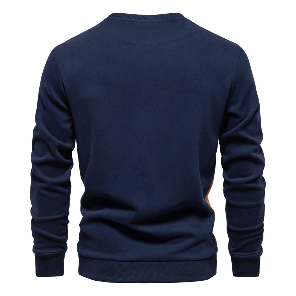 Herren Freizeit-Sweatshirt mit modernem Farbblockdesign