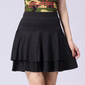 Damen Sportliche Doppellagiger Tellerrock MischgewShopnorye Tanz-Skort