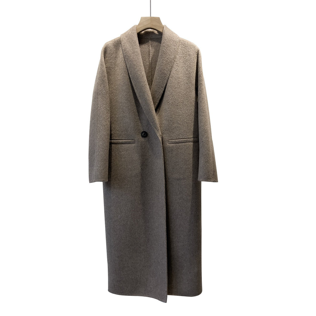 Damen Klassischer Oversized Wollmix Mantel Shop Nory
