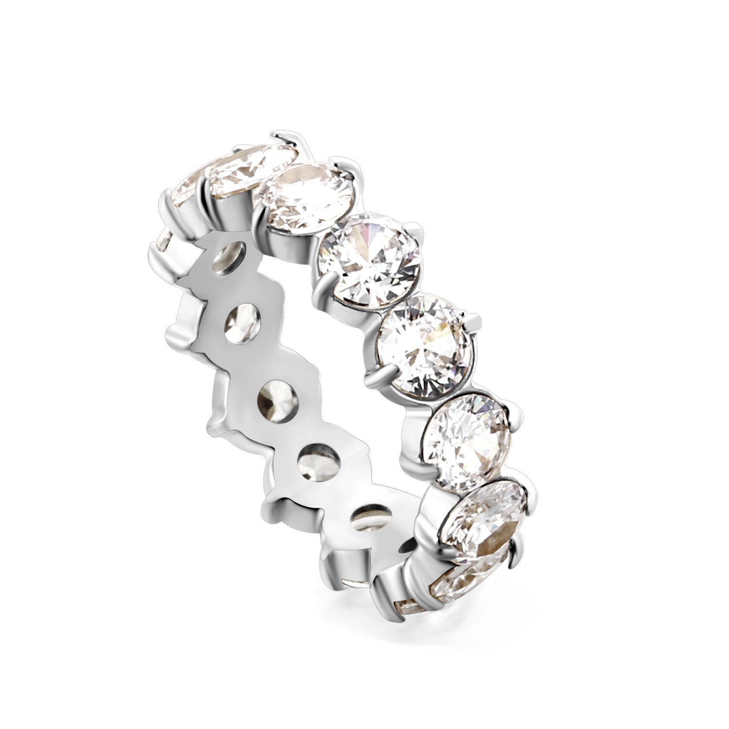 Damen Ring mit funkelndem Kristall und hochwertiger Goldbeschichtung Shop Nory