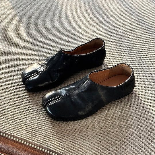 Damen elegante Mokassins mit zusätzlicher Zehenfreigabe