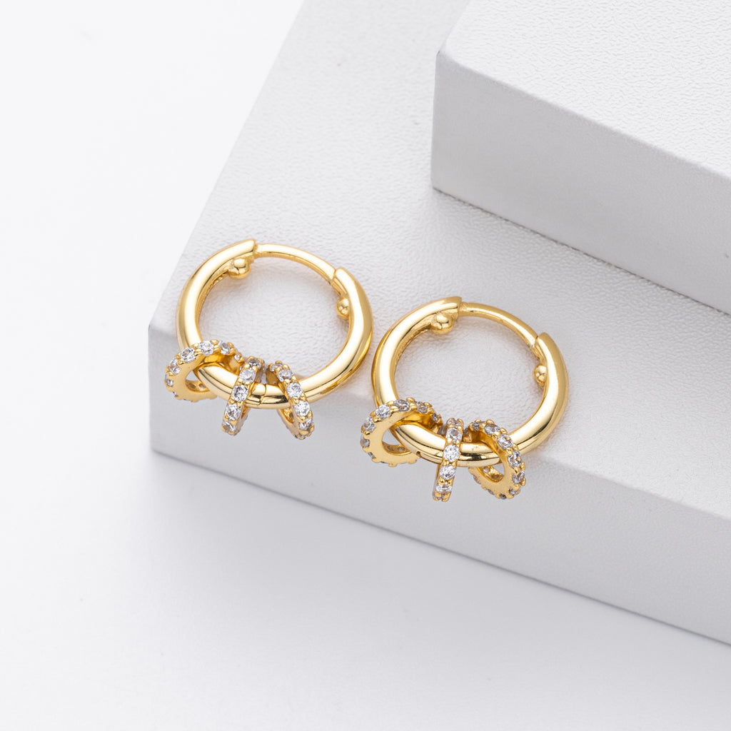 Damen Ohrhänger mit funkelndem Zircon und luxuriösem Design Shop Nory