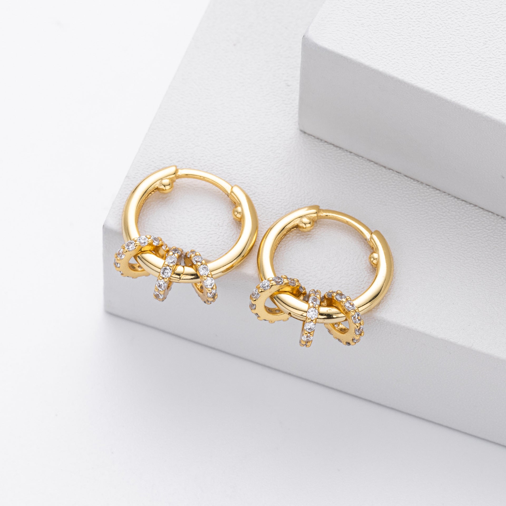 Damen Ohrhänger mit funkelndem Zircon und luxuriösem Design Shop Nory