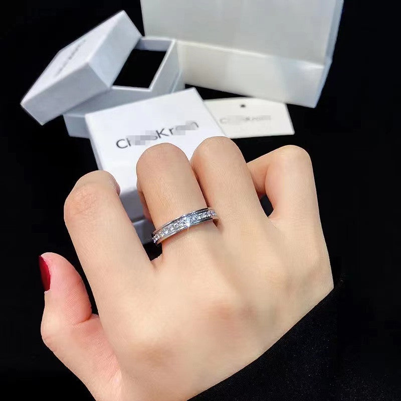 Damen Zarter und funkelnder Eternity-Ring mit Zirkonia Shop Nory