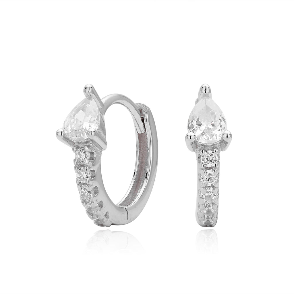 Damen Ohrhänger mit funkelndem Zirkonbesatz aus hochwertigem 925 Sterling Silber Shop Nory 1782843345