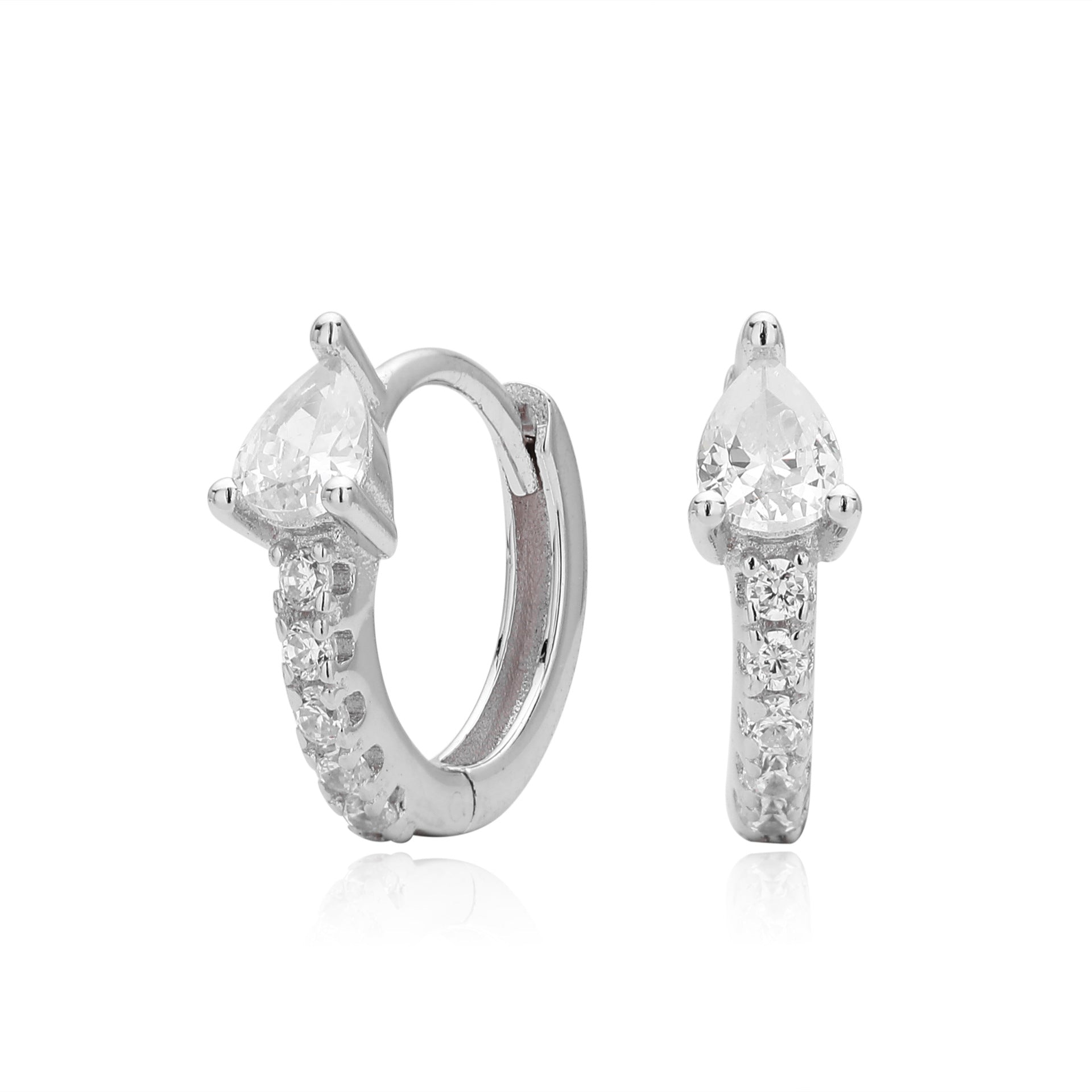 Damen Ohrhänger mit funkelndem Zirkonbesatz aus hochwertigem 925 Sterling Silber Shop Nory 1782843345