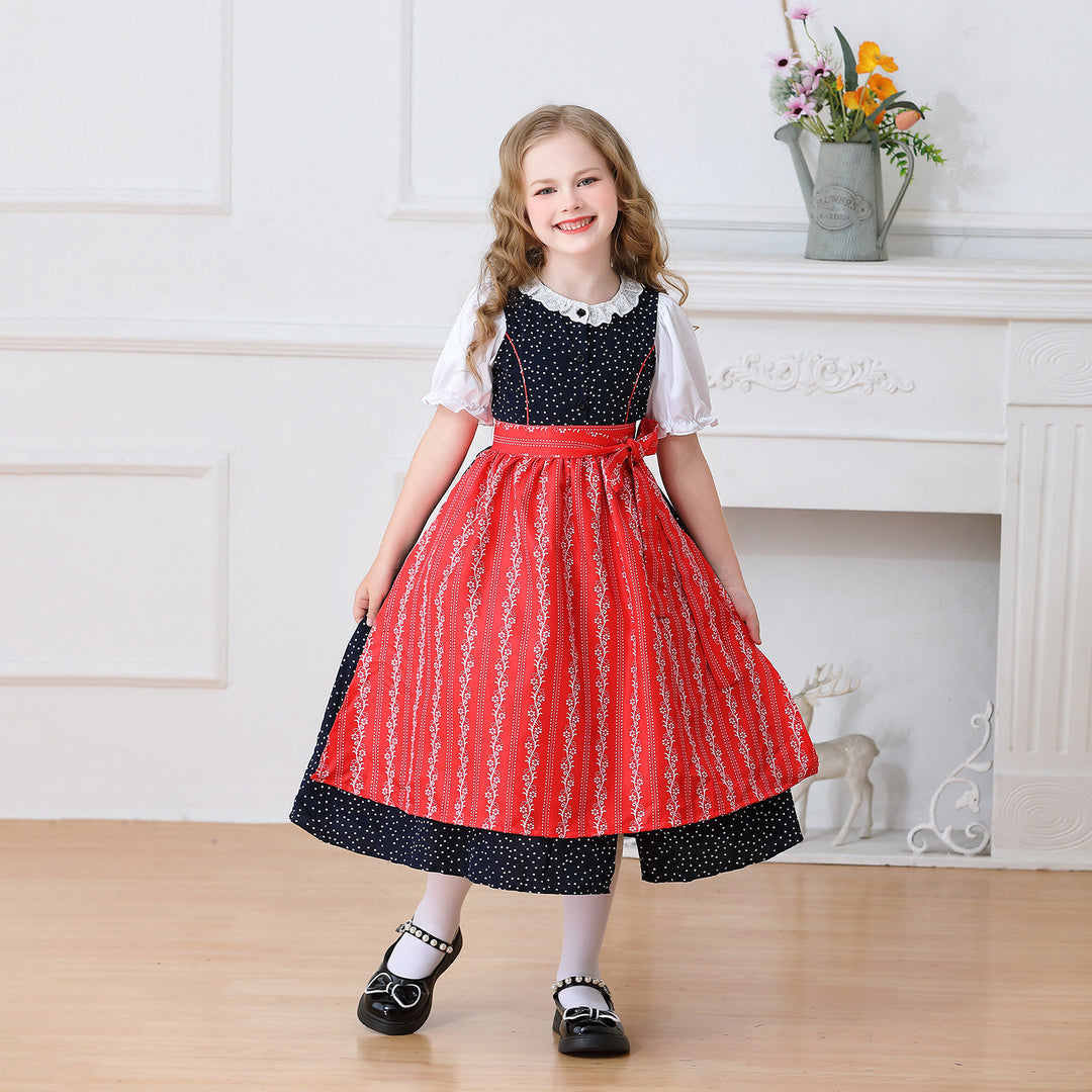 Damen nan traditionelles Dirndlkleid für Mädchen mit abnehmbarer Schürze Shop Nory