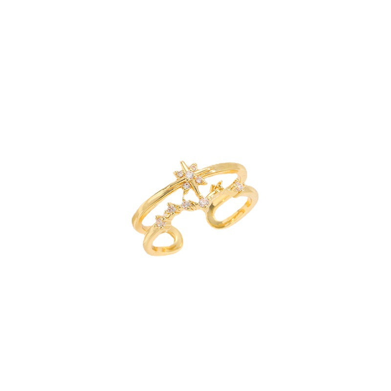 Damen Ring mit funkelndem Zirkonia Shop Nory