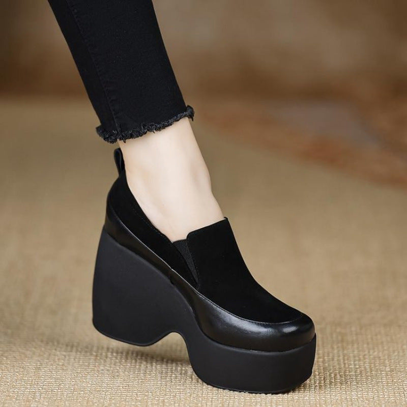 Damen Komfortable Plateau Stiefeletten mit modischem Design