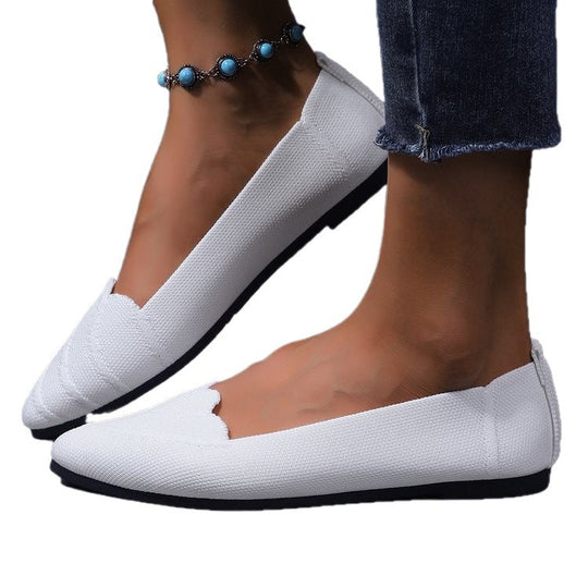 Damen Ballerinas mit eleganter Spitzenstruktur