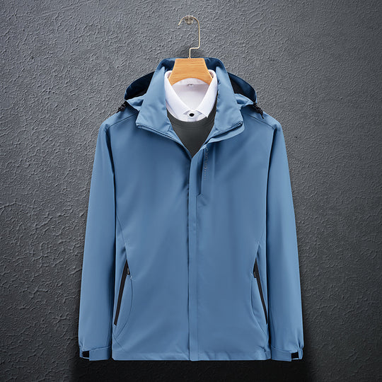 Herren Leichte Softshell-Funktionsjacke mit atmungsaktivem Meshfutter und verstellbarer Kapuze Shop Nory