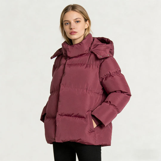 Damen Steppdaunenjacke mit hohem Kragen Shop Nory