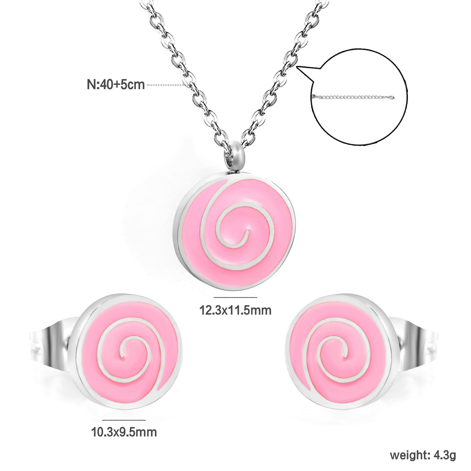 Damen Schmuckset mit Krone und funkelnden Zirkonia Shop Nory