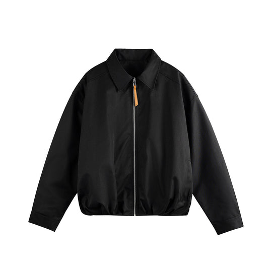 Unisex Kurzblouson im Boxy‑Cut mit Hemdkragen und gerafftem Saum Shop Nory