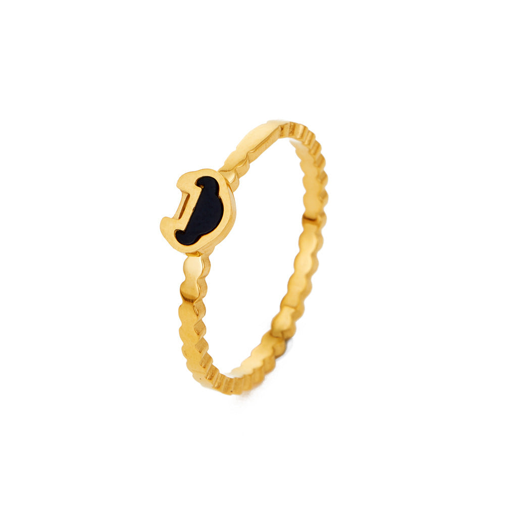 Damen eleganter und modischer Ring aus Edelstahl Shop Nory