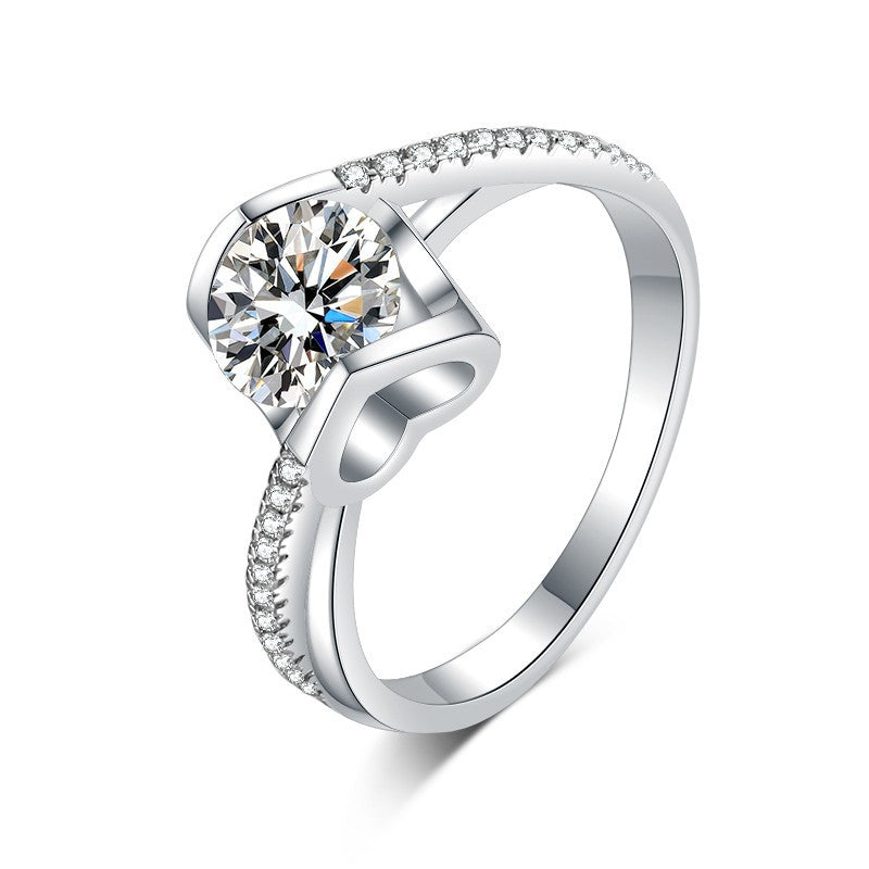 Damen eleganter Verlobungsring mit funkelndem Zirkonia Shop Nory