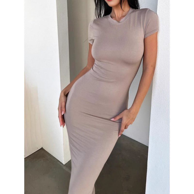 Damen lässiges Skirt- und T-Shirt-Set mit bequemer Passform