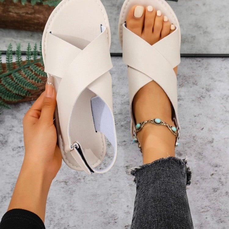 Damen Komfortable Riemchen-Sandalen mit verstellbarem Riemen und anatomischem Fußbett