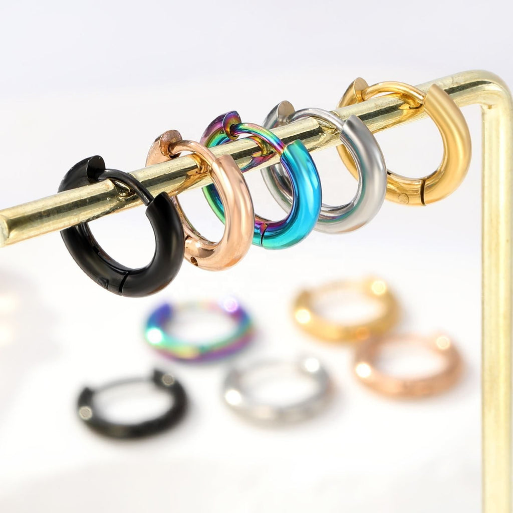 Damen Hängende Ohrringe aus hochwertigem Edelstahl mit rosé goldplattierter Oberfläche Shop Nory