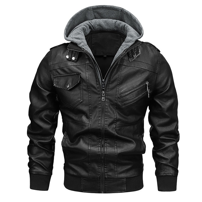 Herren Modische Kapuzenjacke mit Taschen Shop Nory
