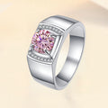 Damenring mit zartem, runden Pink-Zirkonia und funkelndem Design Shop Nory