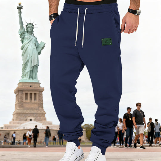 Herren Slim-Fit Sweat-Jogger mit elastischem Bund, Tunnelzug und gerippten Bündchen Shop Nory