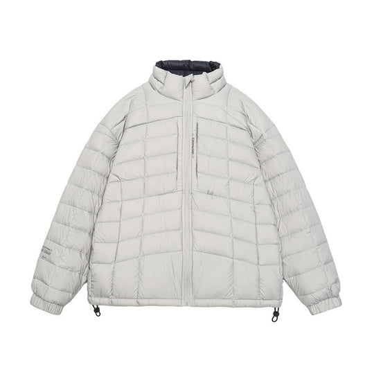Unisex Kurze Boxy-Isolationsjacke mit leichter Thermowattierung, hohem Stehkragen und Kordelzugsaum Shop Nory