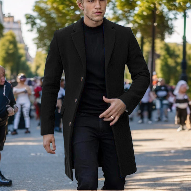 Herren eleganter einfacher Mantel