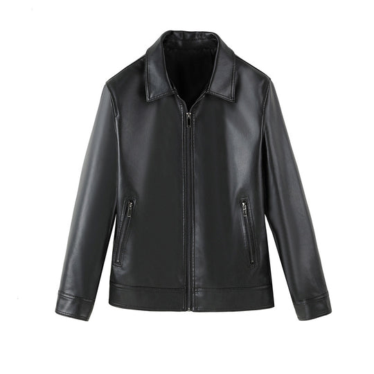 Herren Klassische Lederjacke Shop Nory