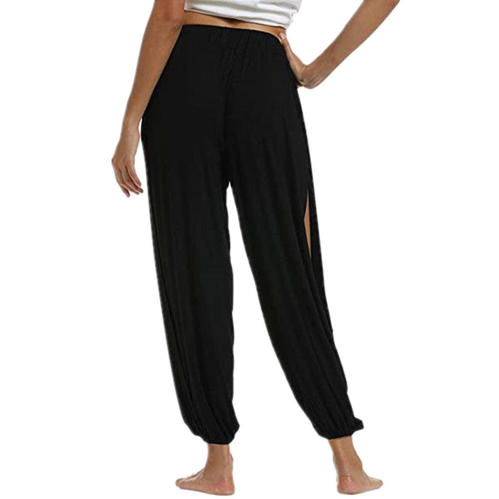 Damen luftige Freizehhose mit seitlichen Schlitzen Shopnory
