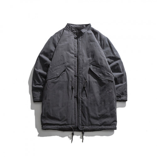 Herren Isolierende Parkajacke im Oversize‑Cut mit Sherpa‑Futter und Tunnelzugsaum Shop Nory