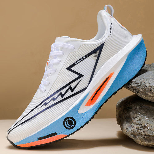 Herren Performance-Rennlaufschuh mit reaktiver EVA-Zwischensohle und grafischem Wellenmuster Shopy Nory