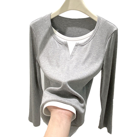 Damen Elegant geschnittenes Langarmshirt Shop Nory