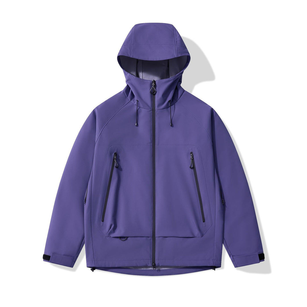 Herren technisch-isolierende Softshelljacke mit Kapuze und Fleece-Innenkragen Shop Nory