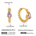 Damen Ohrhänger mit funkelndem Tropfenstein und elegantem Edelstahldesign Shop Nory